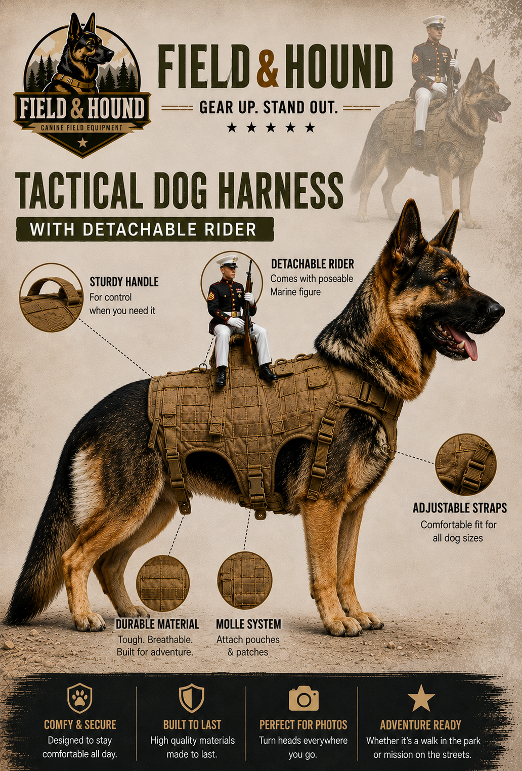 FIELD HOUND COSTUME(FITS ALL SIZES)