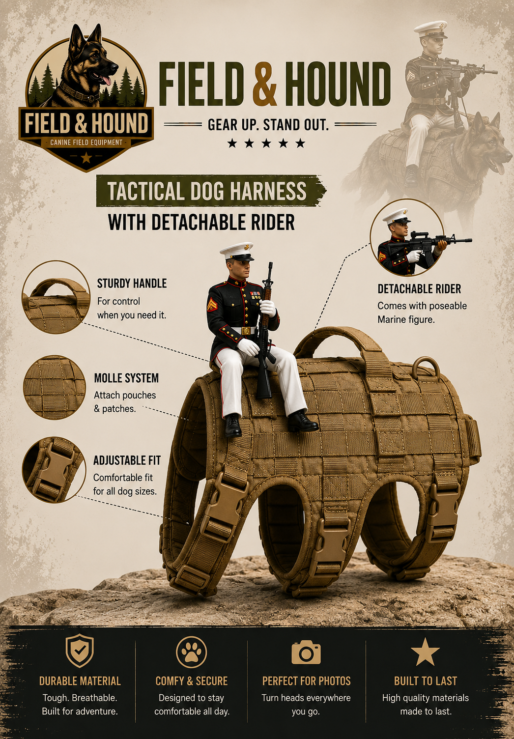 FIELD HOUND COSTUME(FITS ALL SIZES)