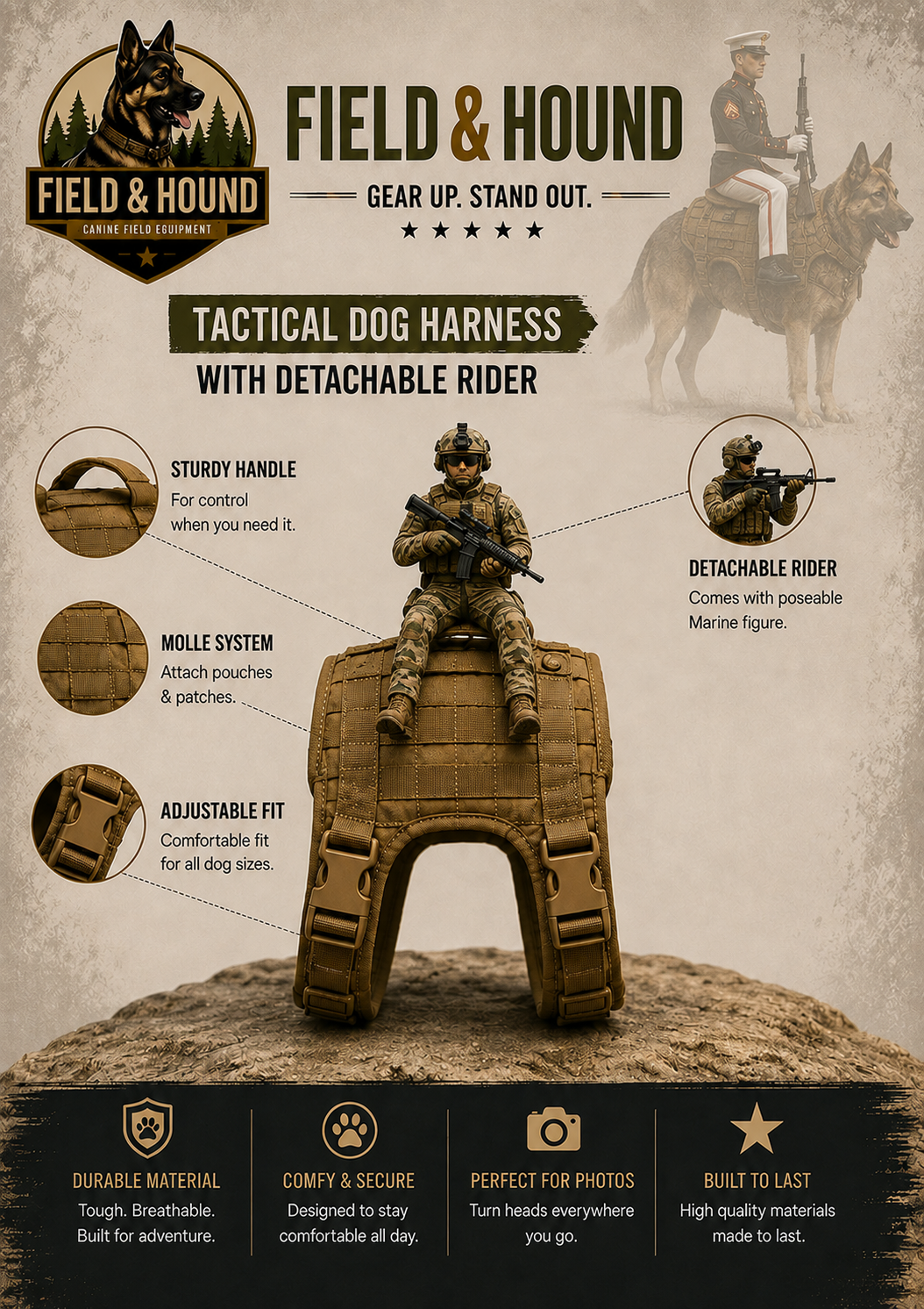 FIELD HOUND COSTUME(FITS ALL SIZES)